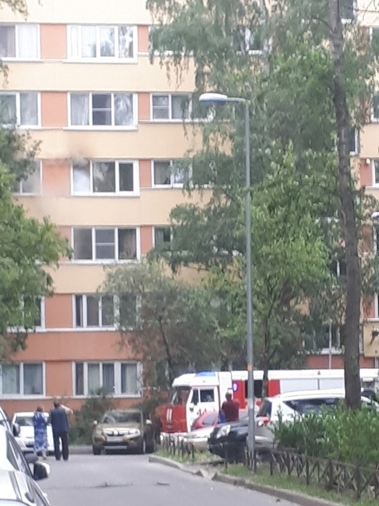 Пожарные тушили горящую квартиру на проспекте Маршала Жукова