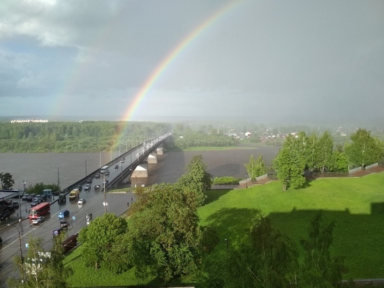 Кировчане заметили двойную радугу над городом
