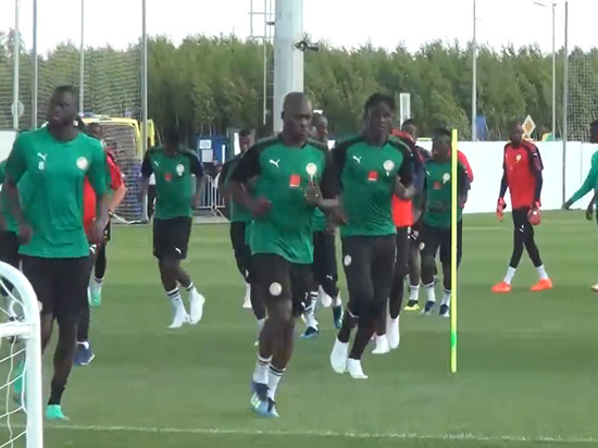 Команда Сенегала начала подготовку к матчу с Японией на калужском поле