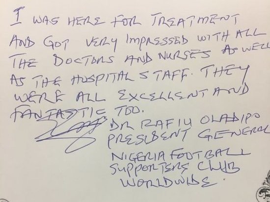 Нигериец поблагодарил волгоградских врачей 