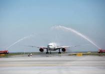 Сегодня, 28 июня, международный аэропорт «Курумоч» принял первый широкофюзеляжный «Боинг 777-300ER»