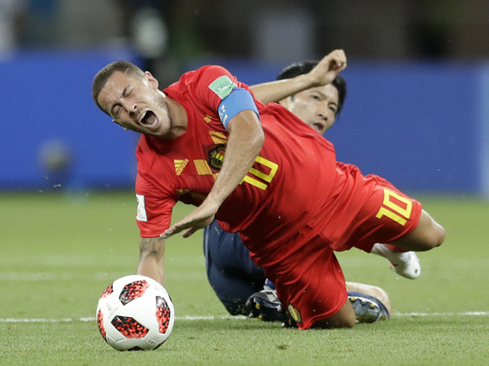 В матче 1/8 финала Бельгия забила гол на последней минуте