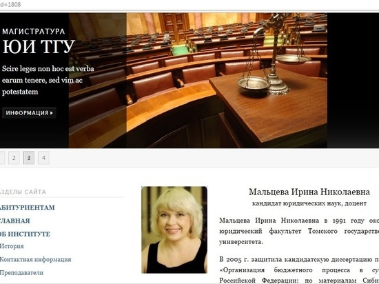 Заместитель Юридического института ТГУ Ирина Мальцева может стать осужденной