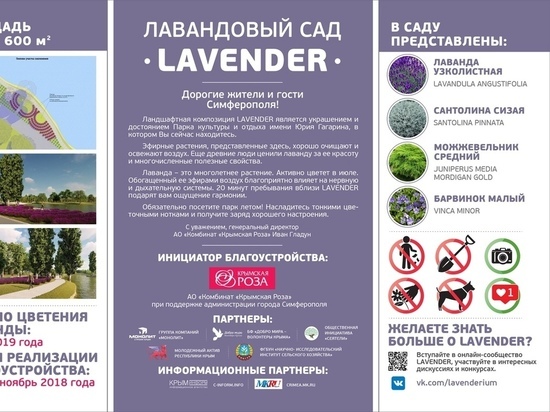 В Симферополе появится лавандовый сад В Симферополе появится лавандовый сад