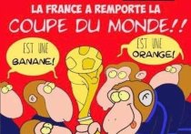 Карикатуристы скандально известного французского журнала Charlie Hebdo подготовили новый номер, в котором "прошлись" по сборной Франции по футболу