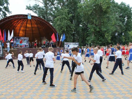 В Тамбовской области Международный день бокса отметили тренировкой под открытым небом