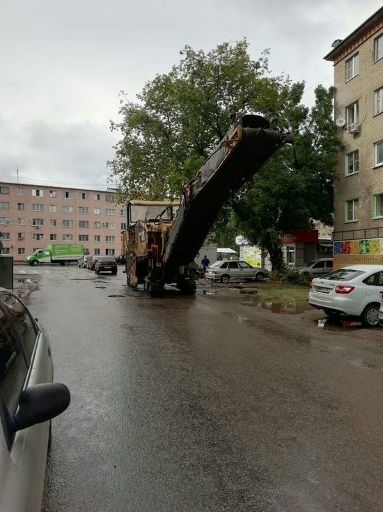 В Тамбове начали ремонтировать дорогу по улице 2-й Шацкой