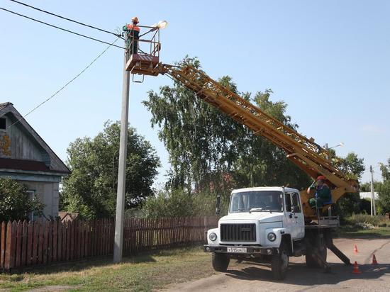 В Оленинском районе Тверской области в двух деревнях стало светлее