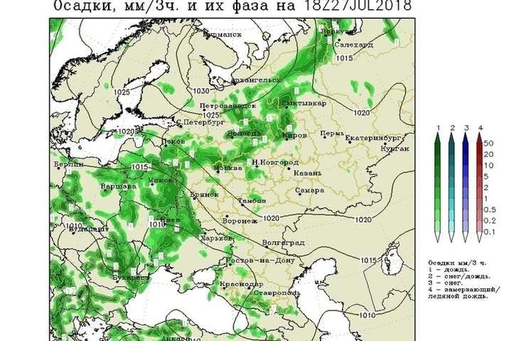 Прогноз калуга карта осадков