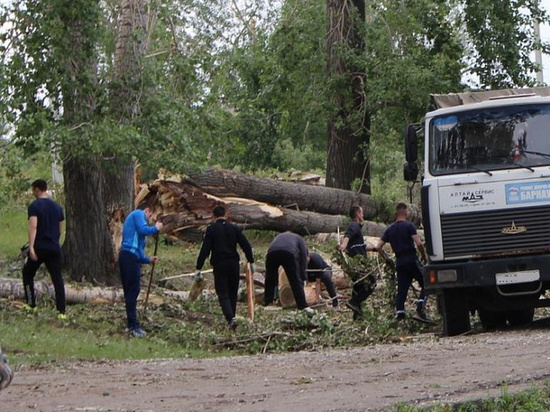 В Центральном районе Барнаула сняли режим ЧС после урагана