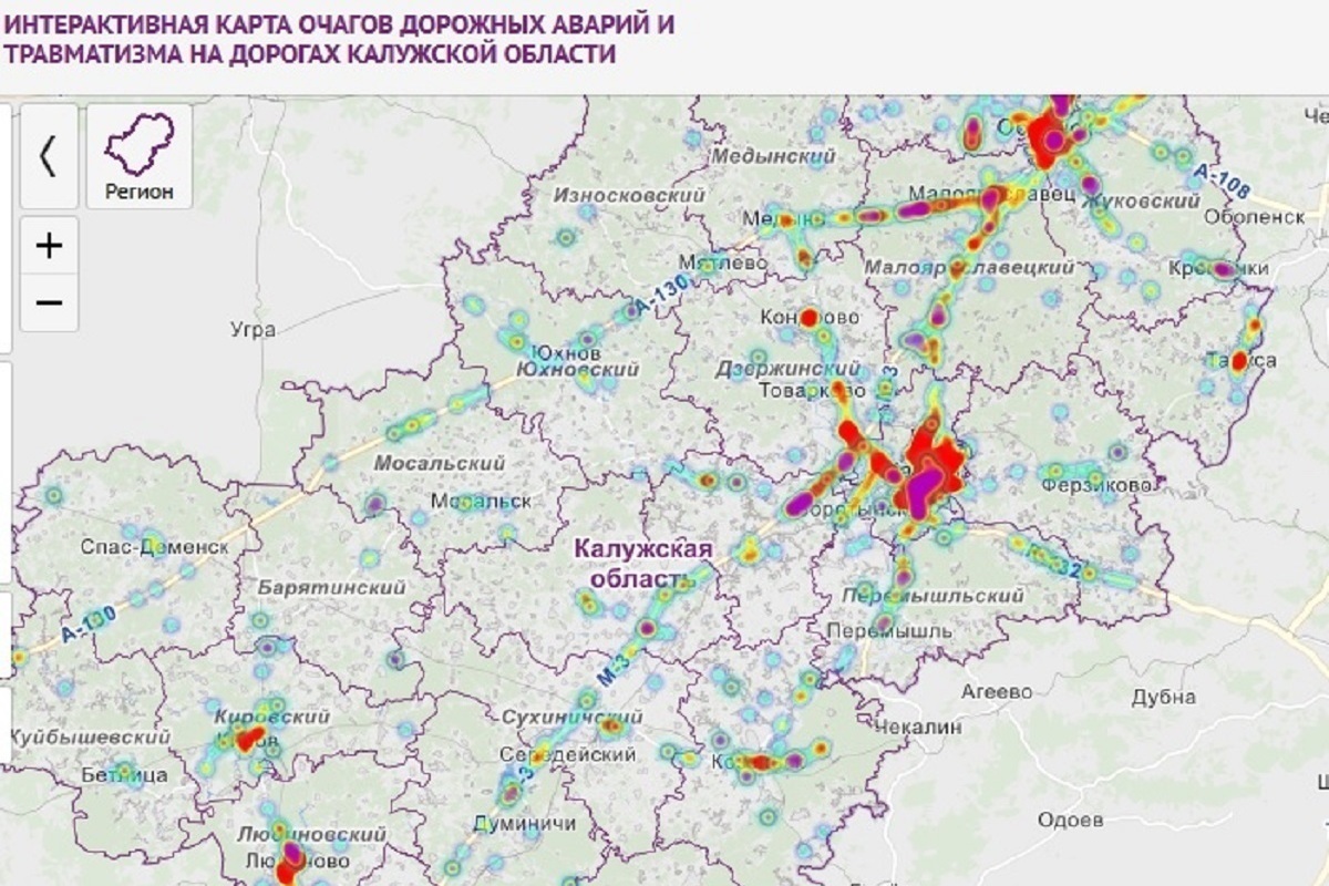 Карта новослободск калужская область карта