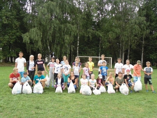 Благодаря детям в Сандове Тверской области стало чище