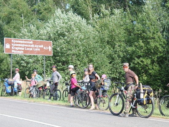 Тульские подростки прошли на велосипедах Засечную черту