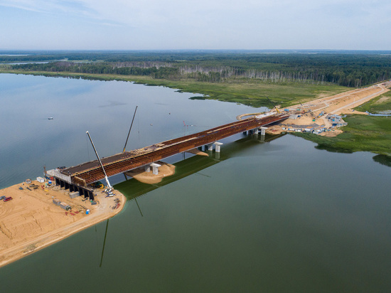 При строительстве переправы через тверскую речку использовались технологии Крымского моста