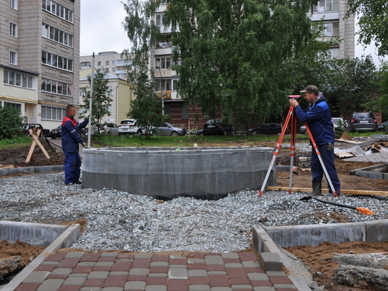 ККС продолжают строительство фонтана «Парящий камень»