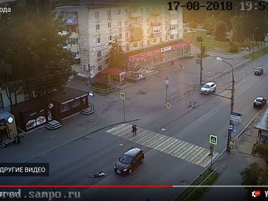 В Петрозаводске в очередной раз сбили пешехода на переходе