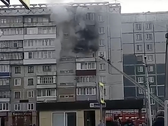 В Новокузнецке женщина спасена из горящего здания