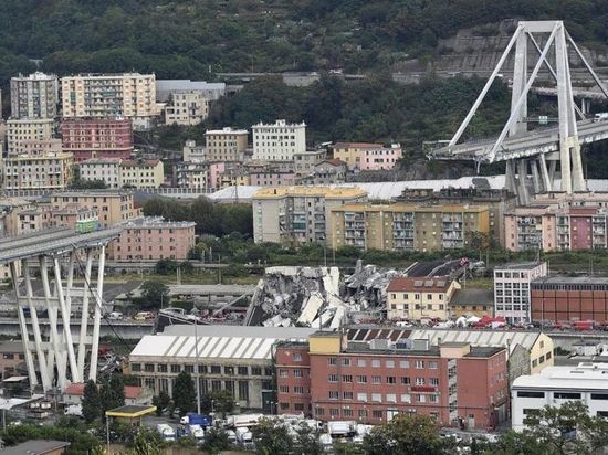 Комиссия назвала причину обвала моста в Генуе с 43 погибшими