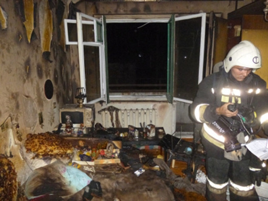 Чебоксарка получила сильные ожоги при пожаре в квартире