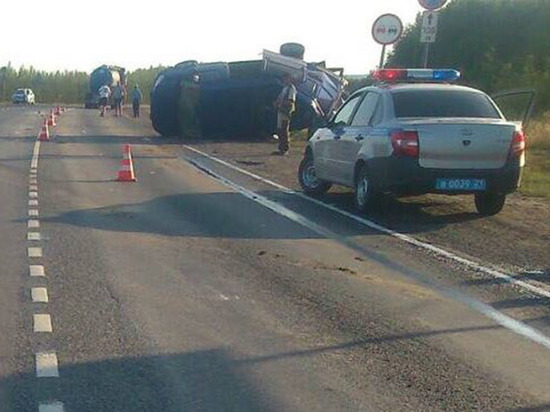 Водитель ГАЗели пострадал в тройном ДТП в Чувашии