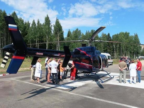 Пенсионера с инфарктом вертолетом доставили в Петрозаводск