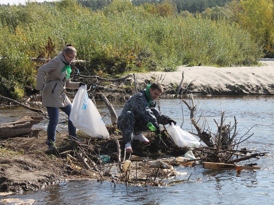 На берегу Барнаулки добровольцы собрали 20 тонн мусора