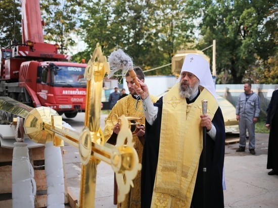 В тульский храм вернули историческую колокольню и золотой крест