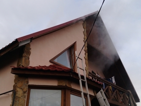 Сгорел чердак в Заокском Тульской области