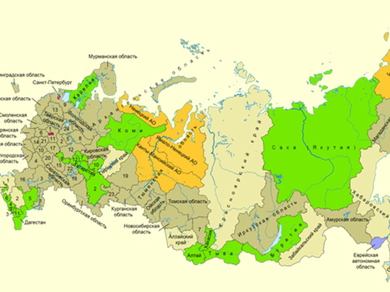 Республики россии на карте россии фото
