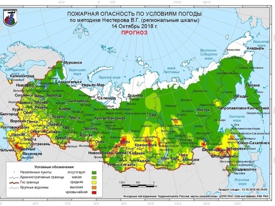 Средний класс пожарной опасности объявили в Тверской области