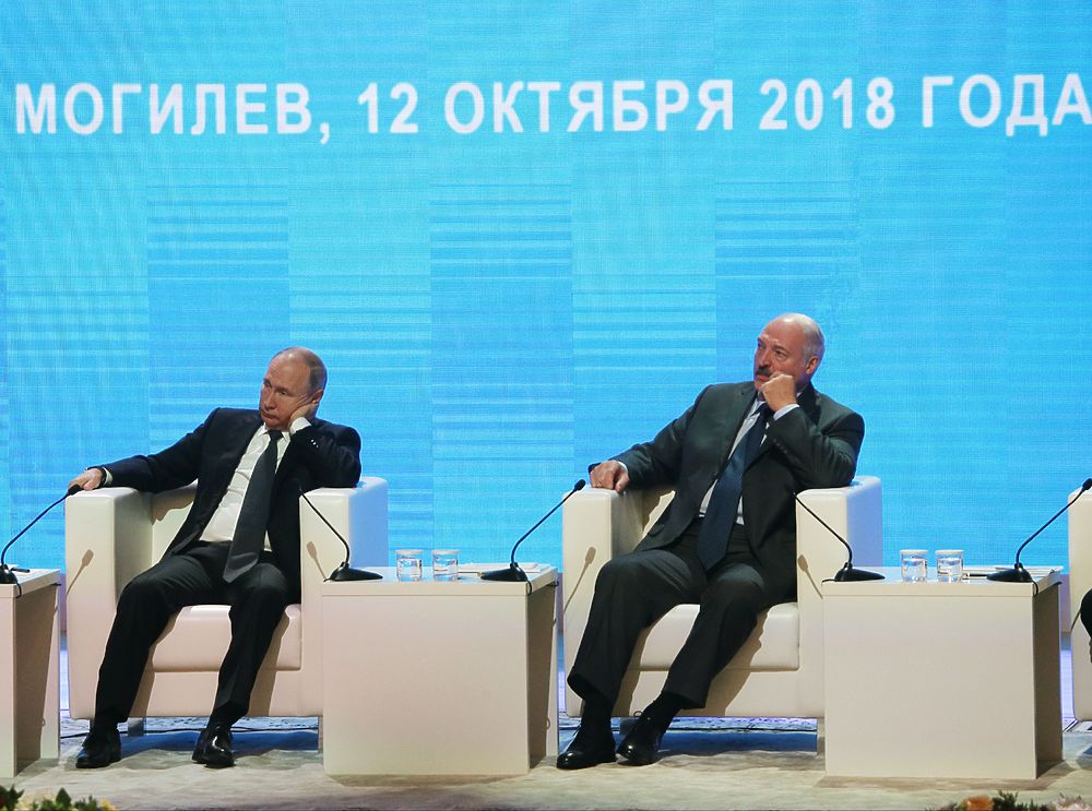 Путин и Лукашенко встретились в Могилеве: "Город более русский"