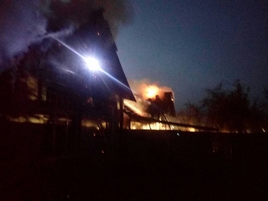 Квартира в жилом доме сгорела в Кондрово