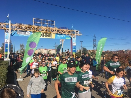 В калмыцком забеге «RunUralan» участвовало 400 бегунов