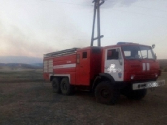 В Кваркенском районе из-за большого пожара введен режим «ЧС»