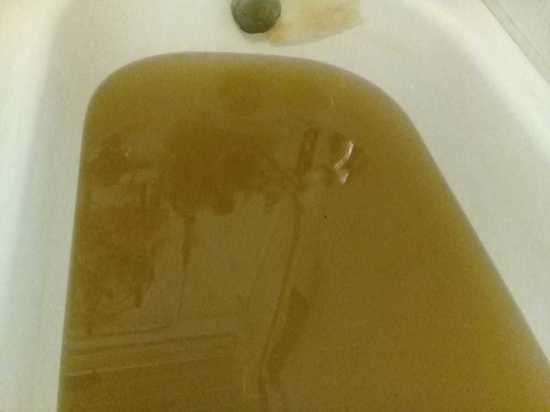 Очередной год мучений: из кранов жителей Бебелево течет коричневая вода