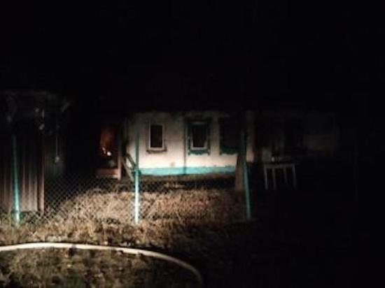 Дом сгорел в Кимовском районе