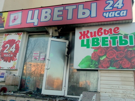 В Саранске сгорел цветочный магазин