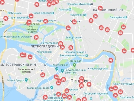 В Петербурге составили карту самых аварийных участков дорог