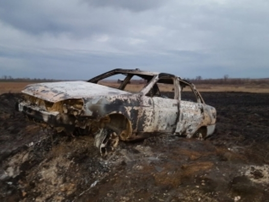 В Курманаевском районе в сгоревшей «Приоре» нашли труп