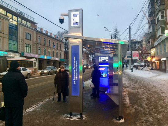 Первую «умную» автобусную остановку установили в Нижнем Новгороде
