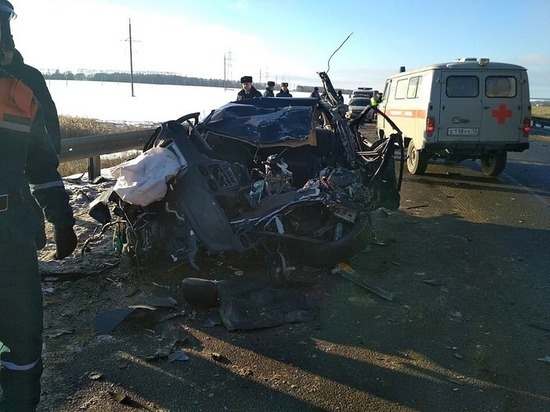 В Мордовии иномарка врезалась в четыре грузовика, водитель погиб