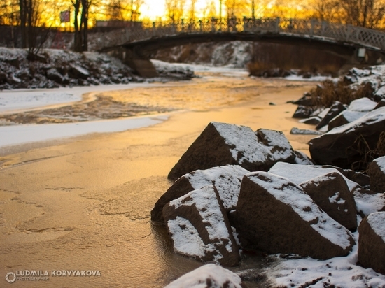 Золотая зима в Петрозаводске попала в фотообъектив, и она прекрасна