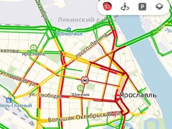 Пробки ярославль сейчас на московском