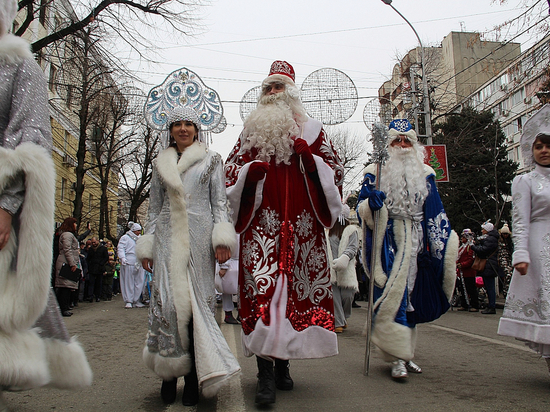 Парад Дедов Морозов и Снегурочек пройдет 22 декабря в Краснодаре