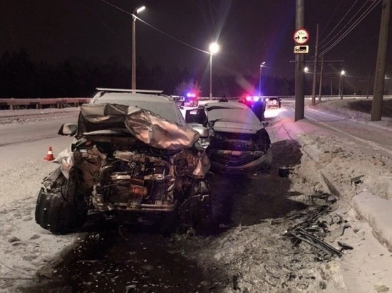 В лобовом столкновении в Ангарске погиб водитель