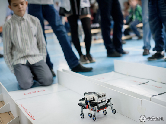 Юные конструкторы соревновались в битве роботов в Кемерове
