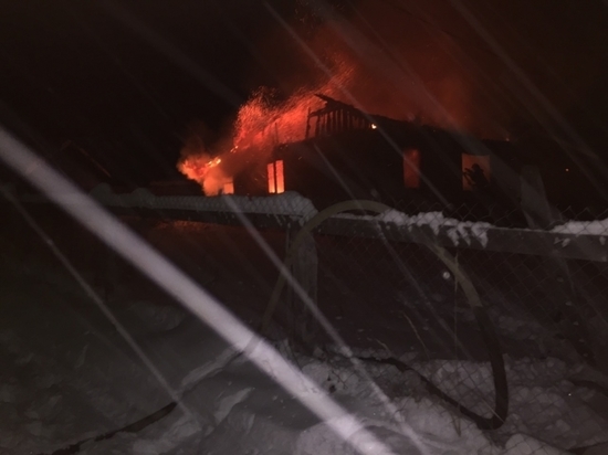 Жилой дом сгорел в Ульяново