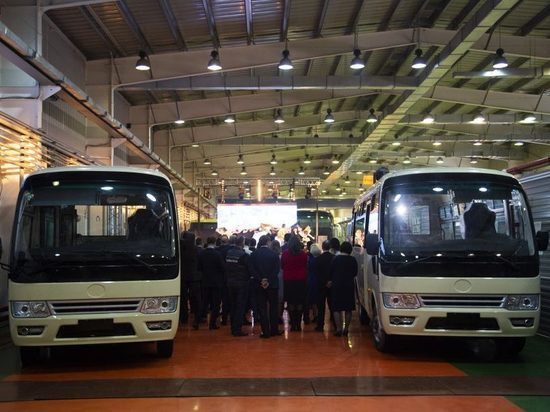В Ленинске-Кузнецком начали производство китайских автобусов