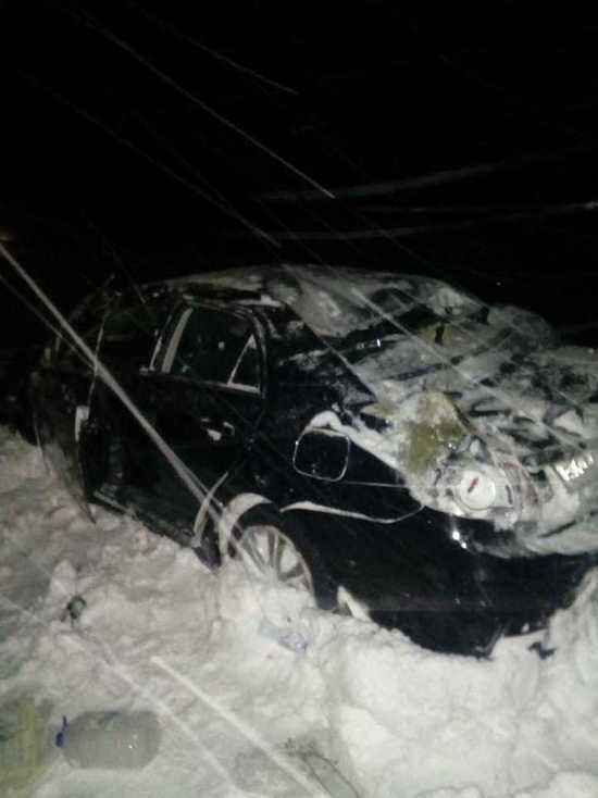 В Уваровском районе "Тойоту" с трассы занесло в кювет: есть пострадавший