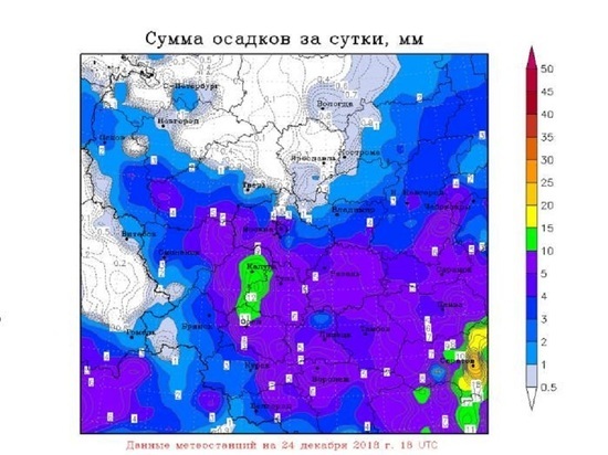 Калужская область отметилась наибольшим количеством снега в ЦФО
